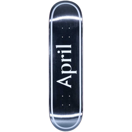 April OG Logo Foil 8.25 Skateboard Deck