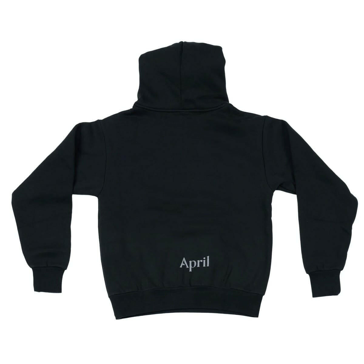 April - OG Puff Print Hoodie Black.
