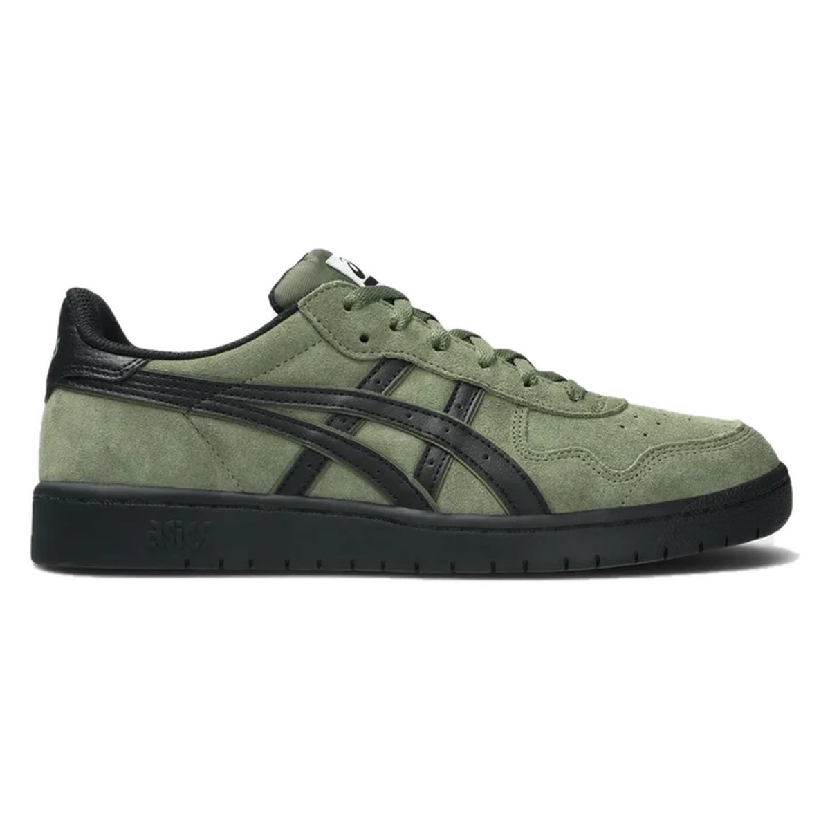 ASICS Japan Pro Moss/Black shoes side view, white background