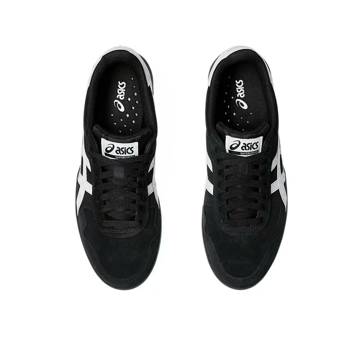 Asics Japan Pro Black/White Skate Shoes Top View