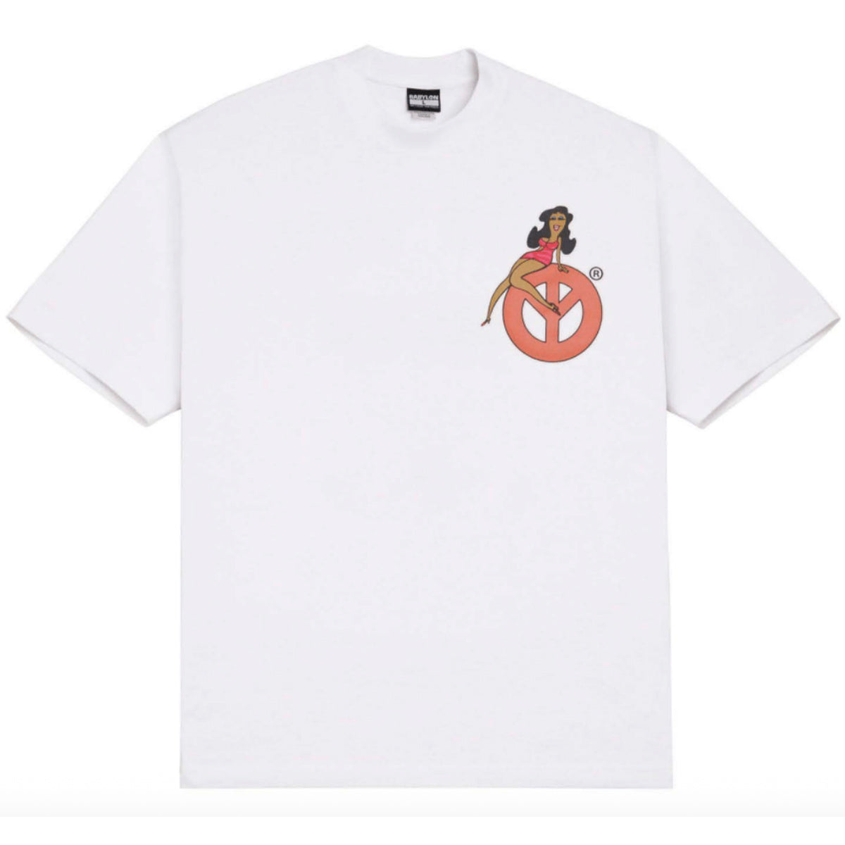 Babylon Groovy Lady Tee White Front
