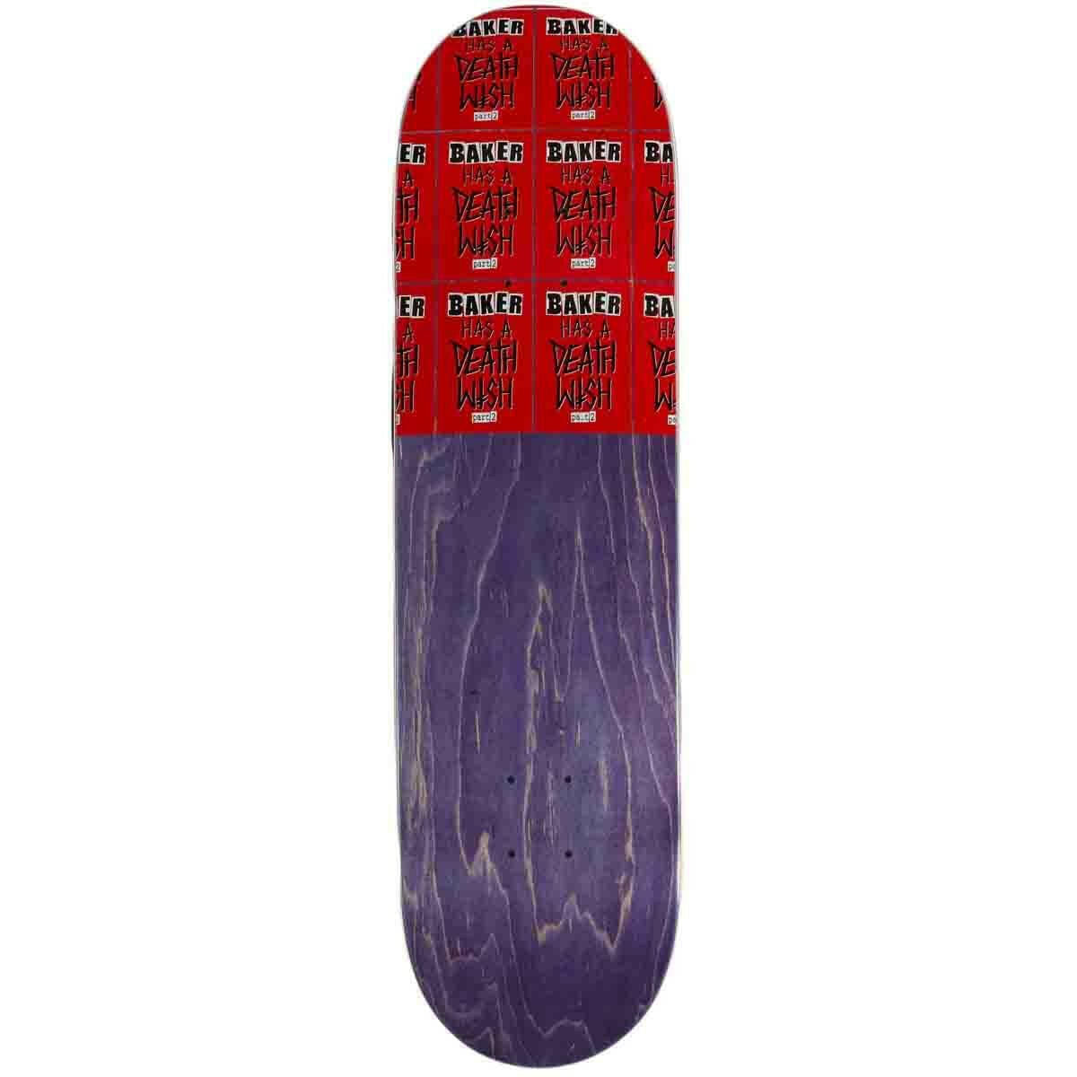 Baker - Baker Has A Deathwish Part 2 8.5 Skateboard Deck.