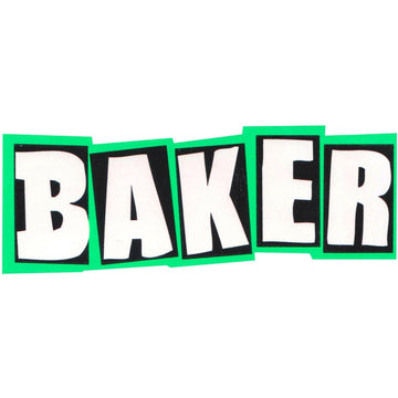 Baker - Brand Logo Neon Green 5" Sticker.