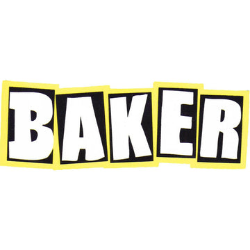 Baker - Brand Logo Neon Yellow 5" Sticker.
