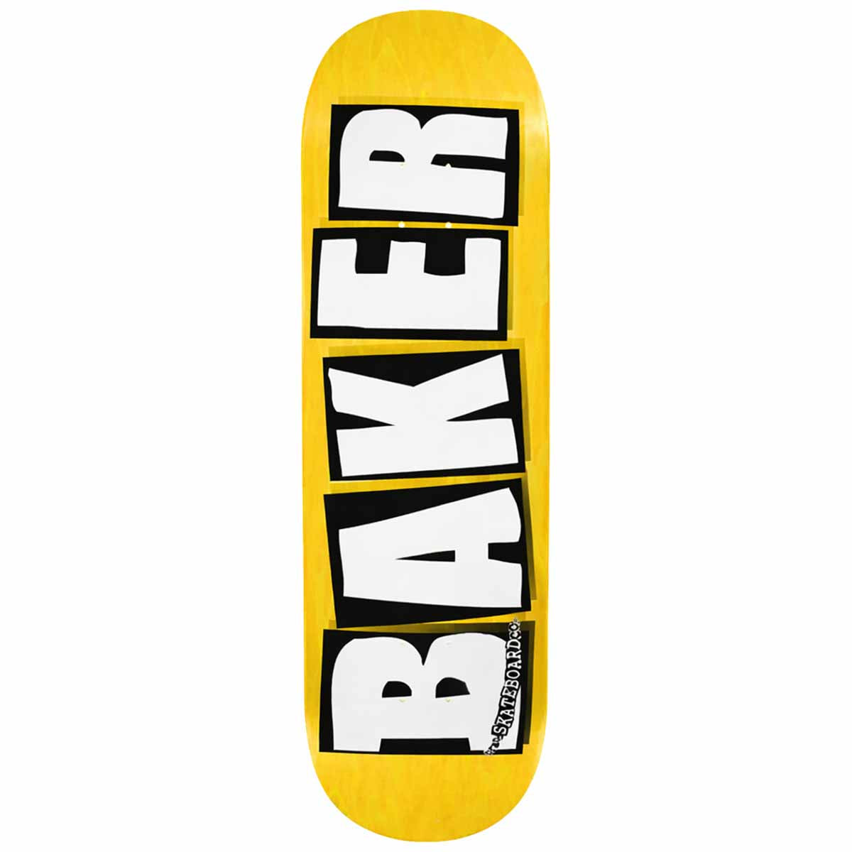 Baker Brand Logo Veneers Yellow B2 Skateboard Deck