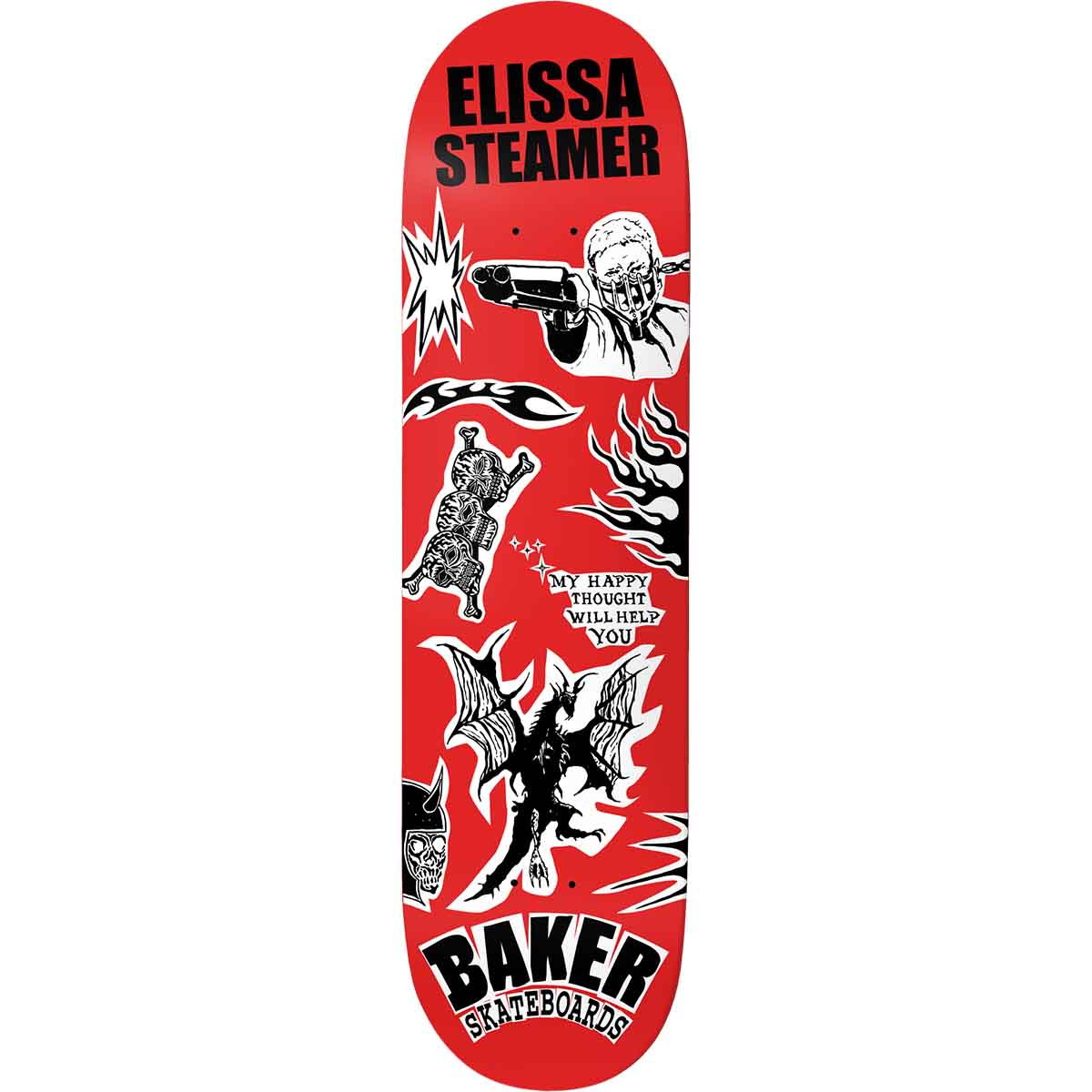 Baker Elissa Steamer Divine Evil 8.0 Skateboard Deck