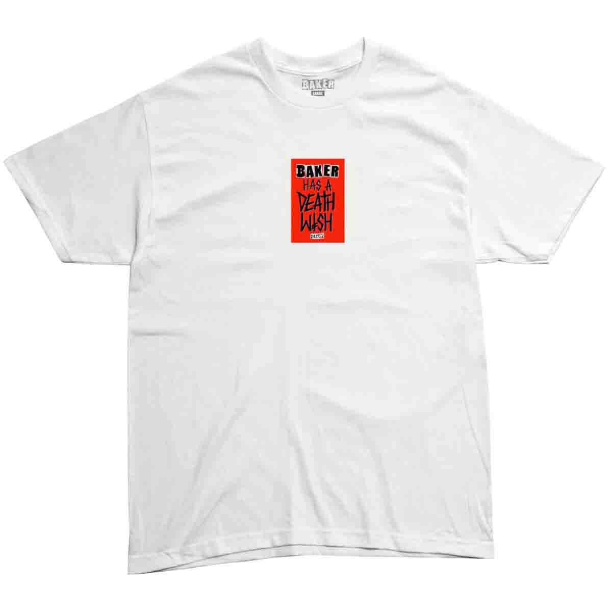Baker - Baker Has A Deathwish Part 2 Tee White.