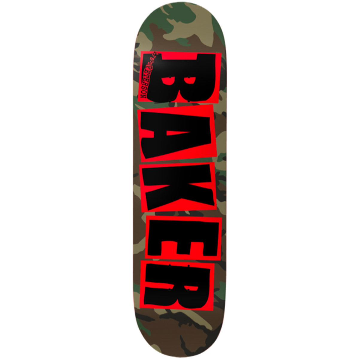 Baker Tyson Peterson Brand Logo Camo 8.25 Skateboard Deck
