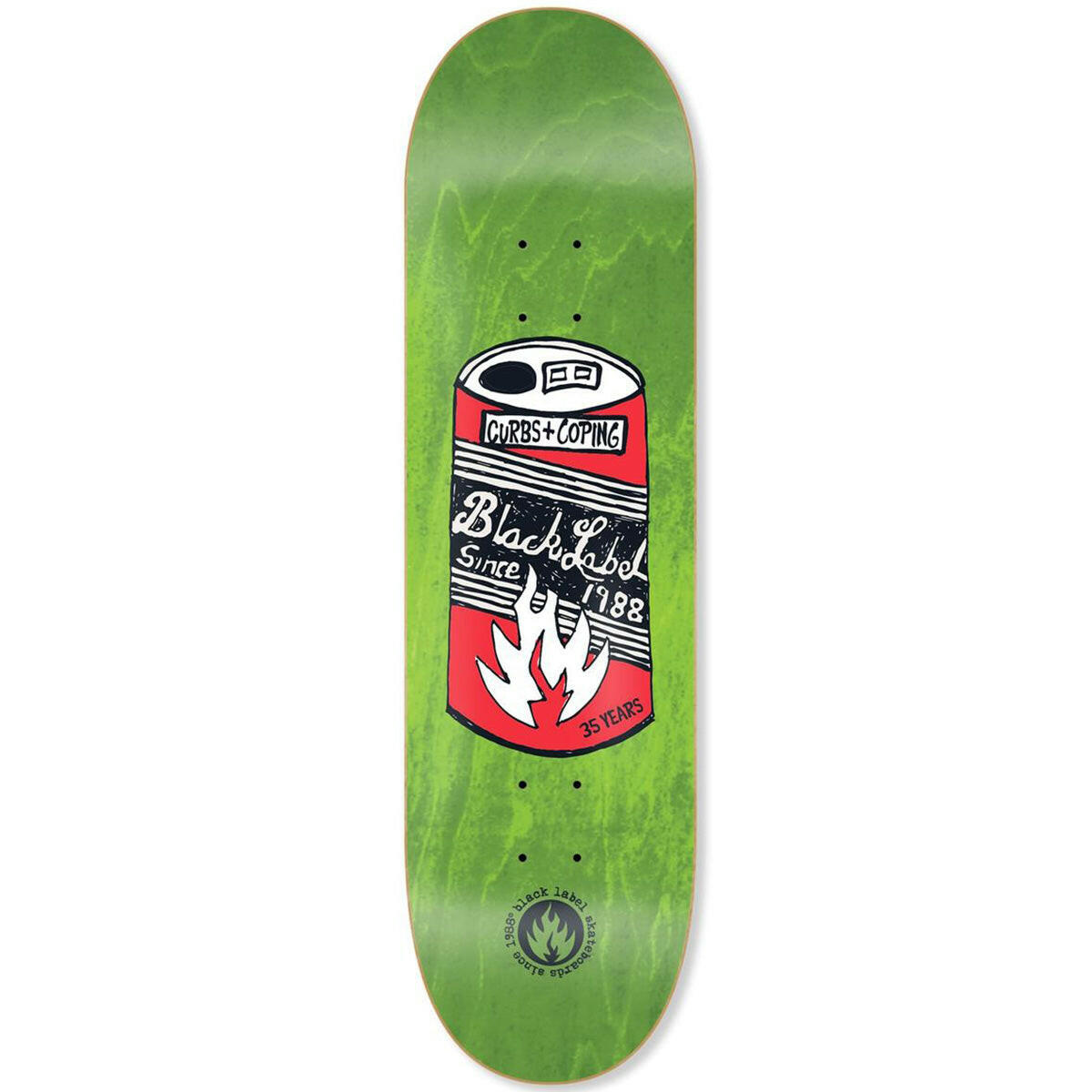 Black Label - 35 Years Can 9.0 Skateboard Deck.