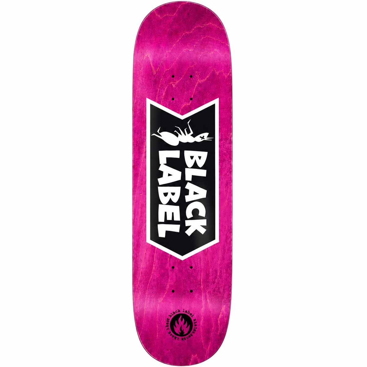 Black Label Ant Logo Pink Skateboard Deck
