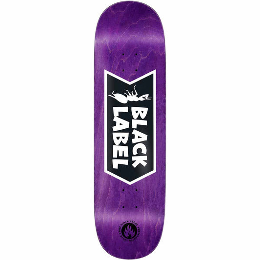 Black Label Ant Logo Purple Skateboard Deck