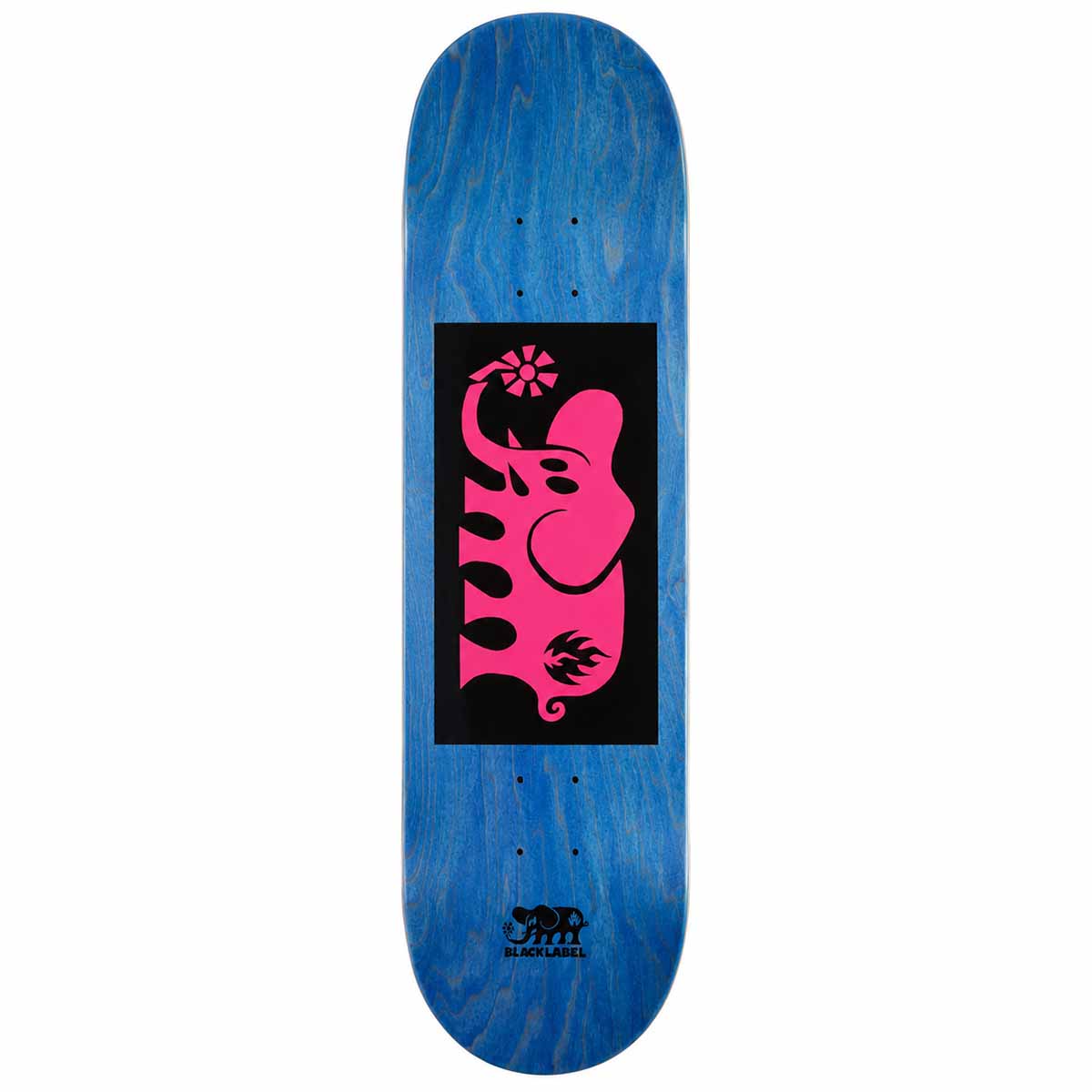 Black Label Elephant Block Pink Blue 9.0 Skateboard Deck