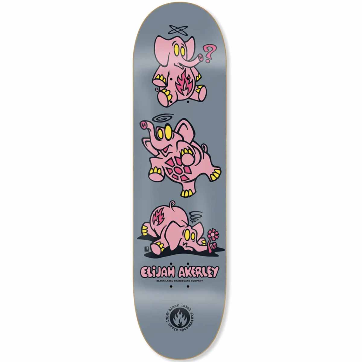 Black Label - Elijah Akerley Pink Elephants 8.25 Skateboard Deck.