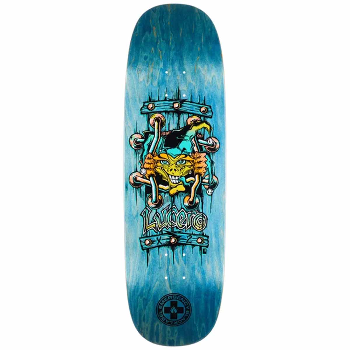 Black Label John Lucero X2 Blue 9.5 Skateboard Deck