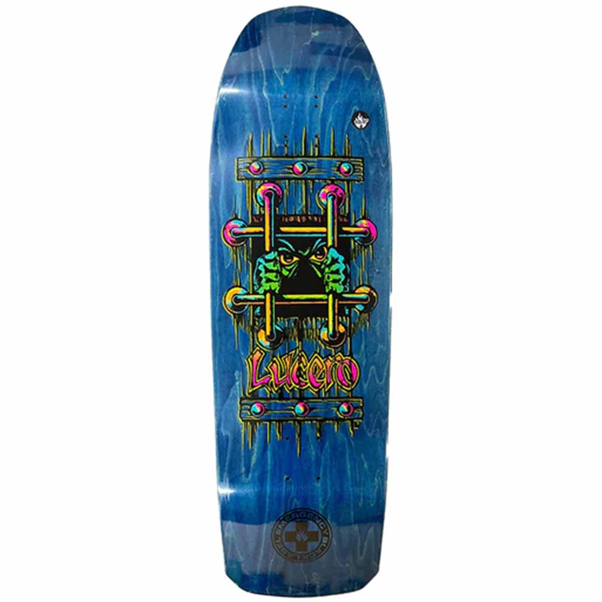 Black Label John Lucero OG Bars Blue 10.0 Skateboard Deck