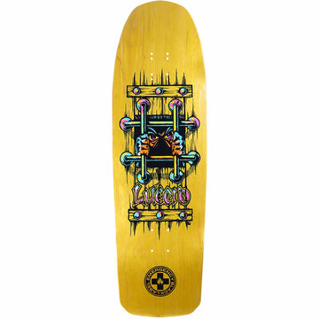 Black Label John Lucero OG Bars Yellow 10.0 Skateboard Deck