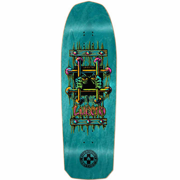 Black Label John Lucero OG Bars Teal 10.0 Skateboard Deck