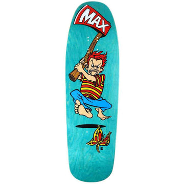 Black Label - Max Evans Axe Teal 9.625 Reissue Skateboard Deck.