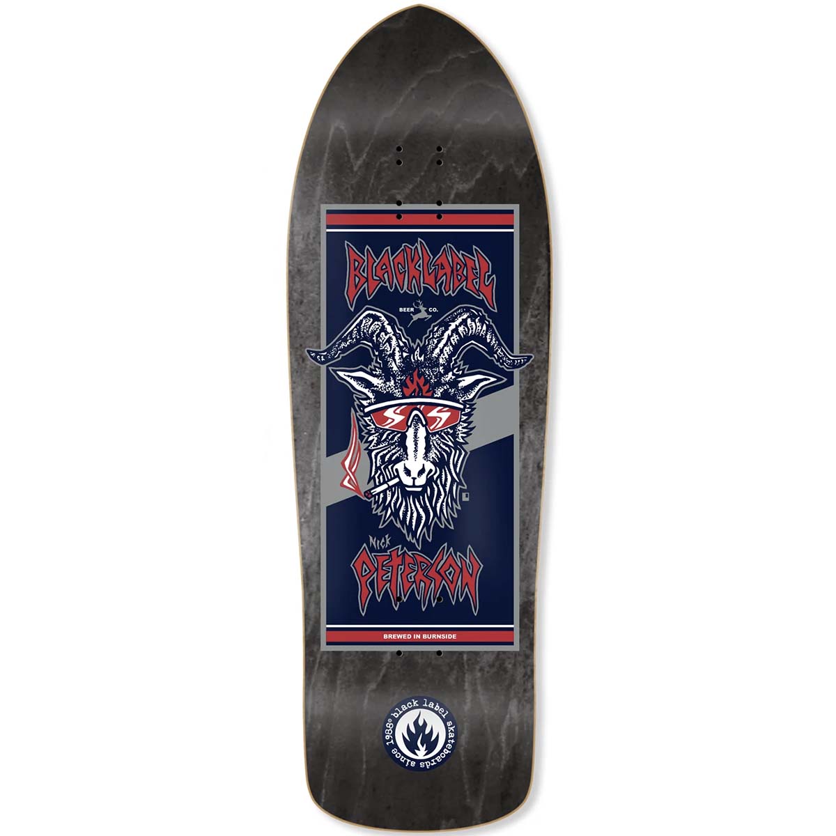 Black Label Nick Peterson Burnside Brew 10.25 Skateboard Deck