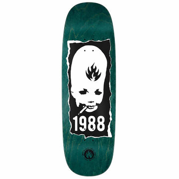 Black Label Thumbhead Torn Green 10.0 Skateboard Deck