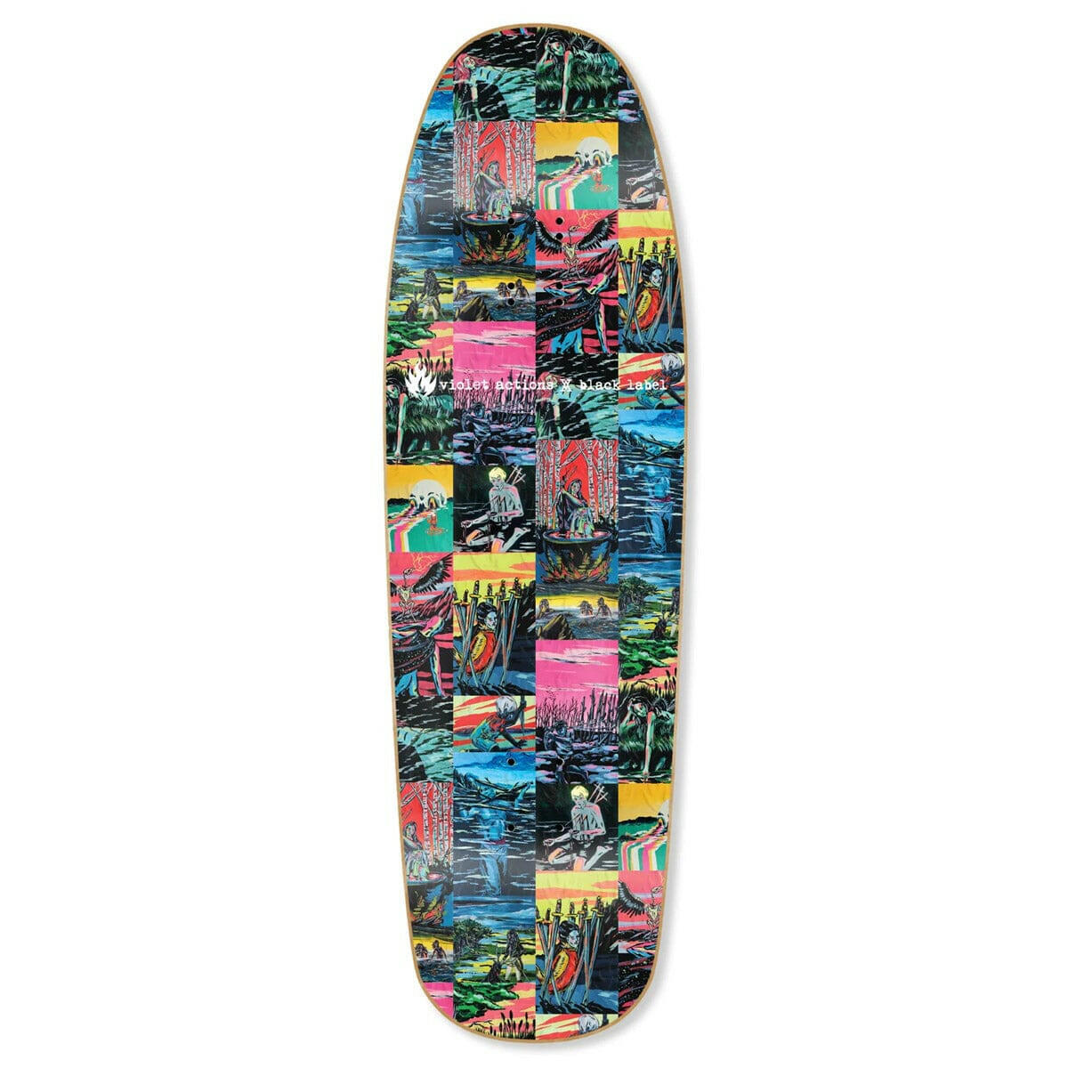 Black Label - Violet Actions 9.625 Skateboard Deck.