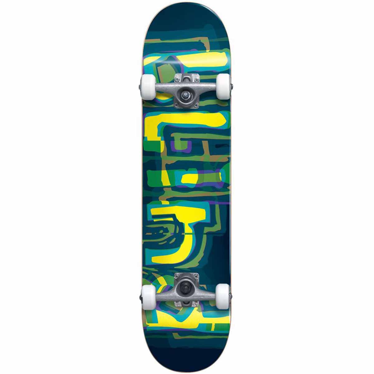 Blind Logo Glitch Green/Yellow 7.875 Complete Skateboard
