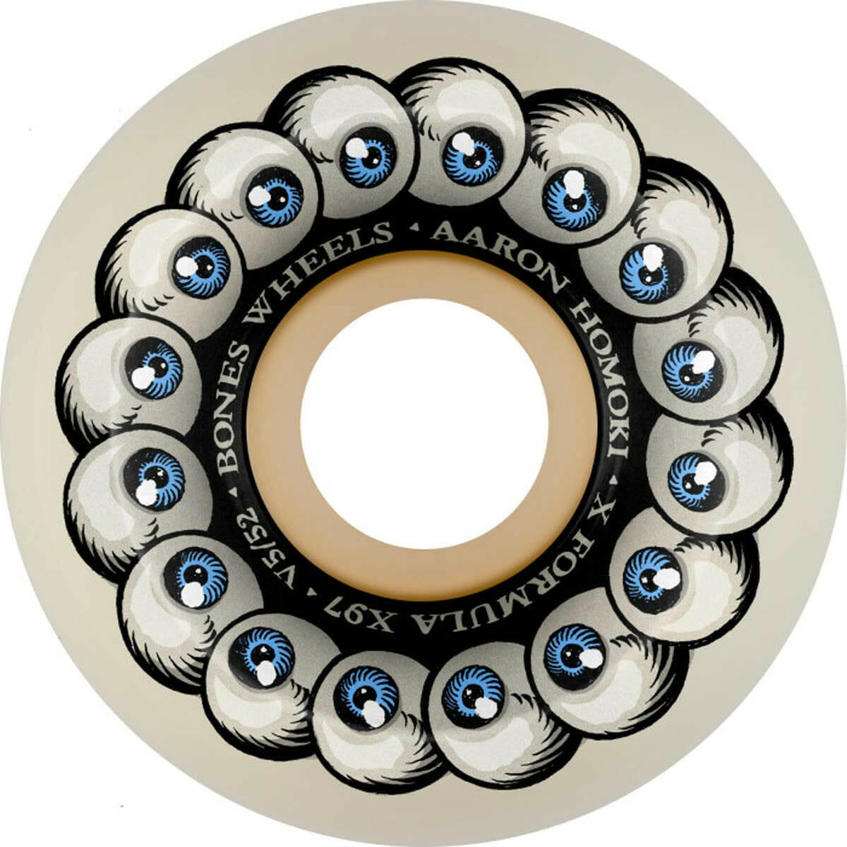 Bones - XF Jaws Vision Quest 52MM 97A V5 Sidecut Skateboard Wheels.