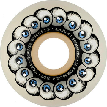 Bones - XF Jaws Vision Quest 54MM 97A V5 Sidecut Skateboard Wheels.