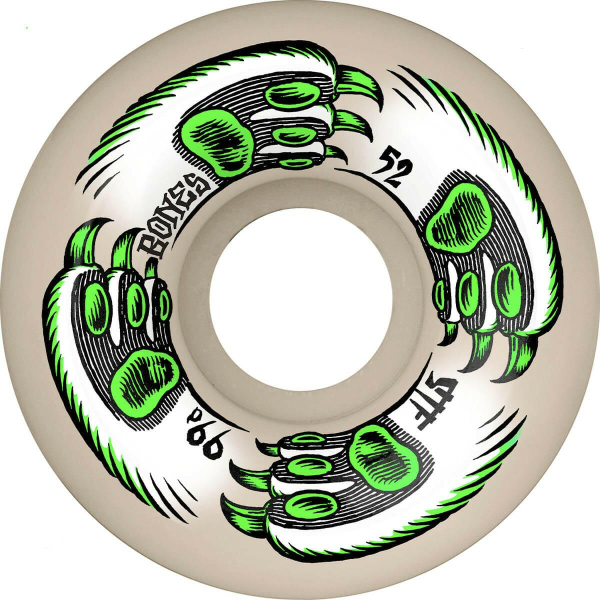Bones - Kitty Twister 52MM 99A V5 Sidecut STF Skateboard Wheels.