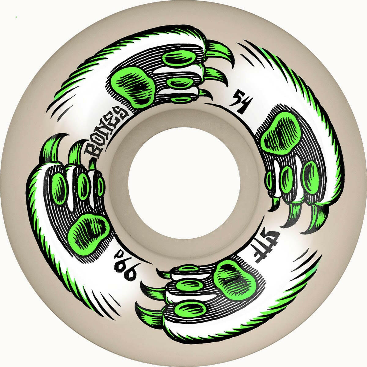 Bones - Kitty Twister 54MM 99A V5 Sidecut STF Skateboard Wheels.