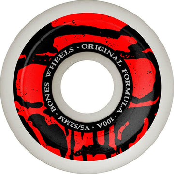 Bones - Mummy Skulls 52MM 100A V5 Side-Cut Skateboard Wheels.