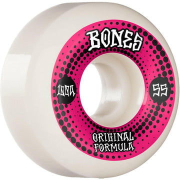 Bones - Originals 55MM 100A V5 Side-Cut Skateboard Wheels.