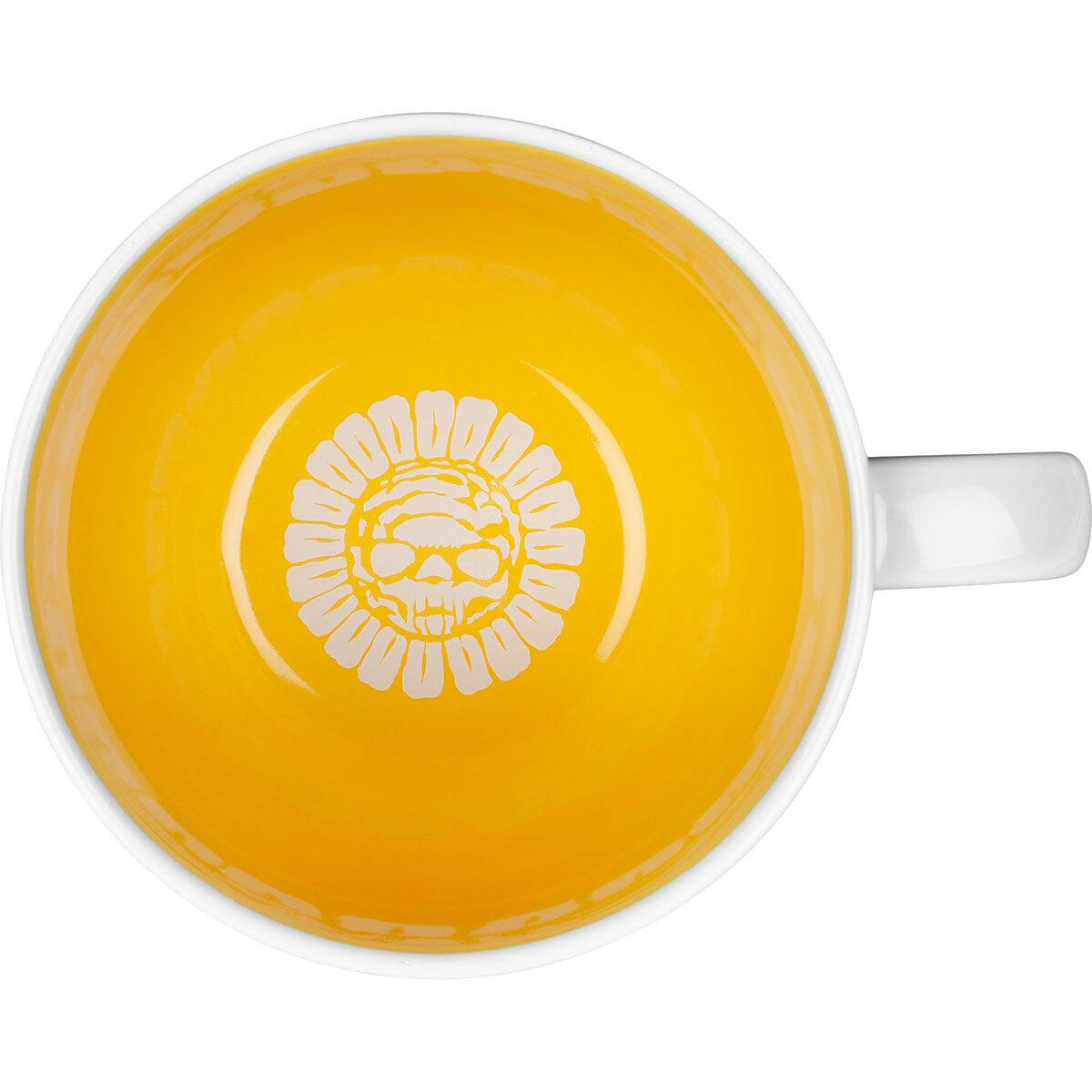 Bones - Pushing Up Daisies Mug White/Yellow.