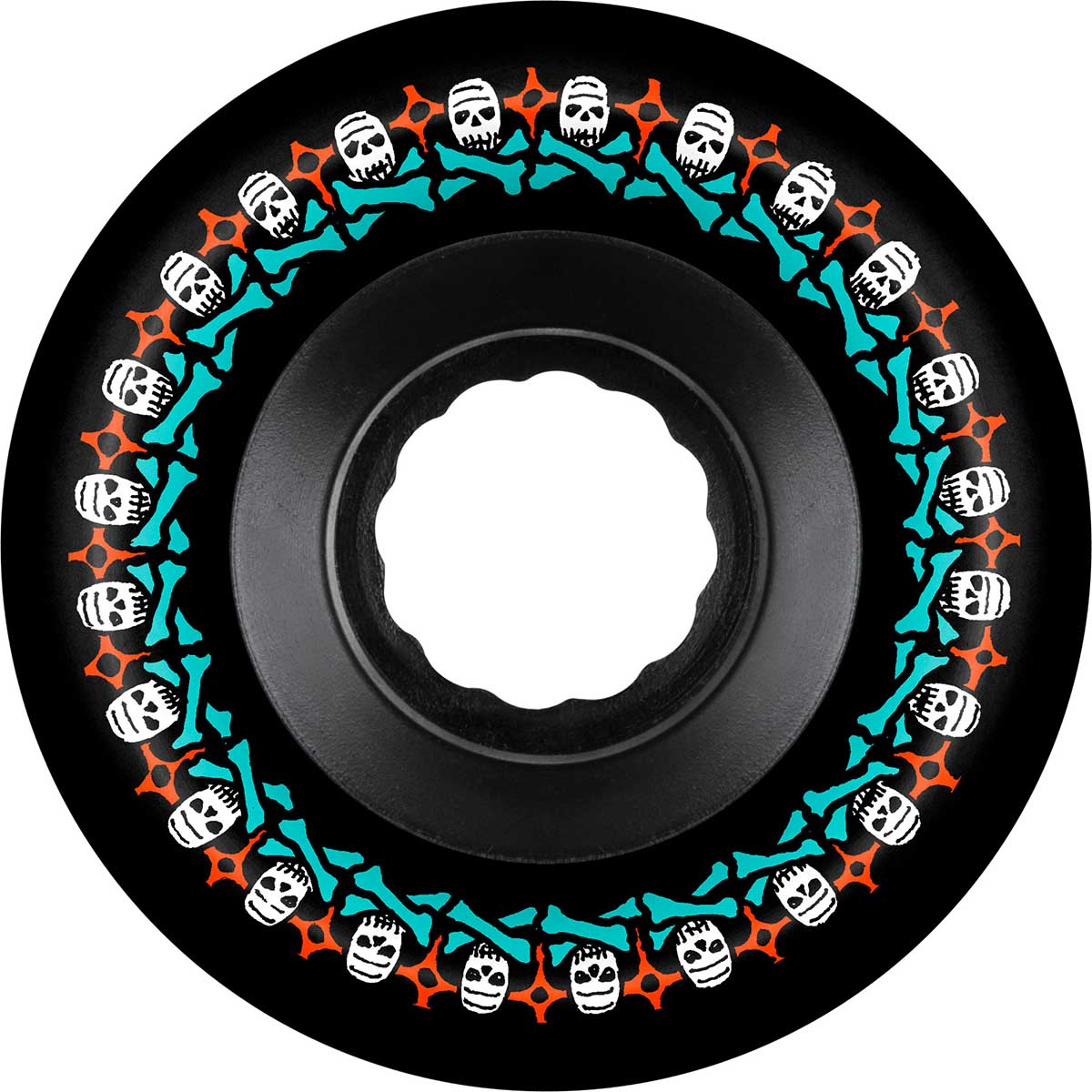 Bones - Rough Riders Black 59MM 80A ATF Skateboard Wheels.