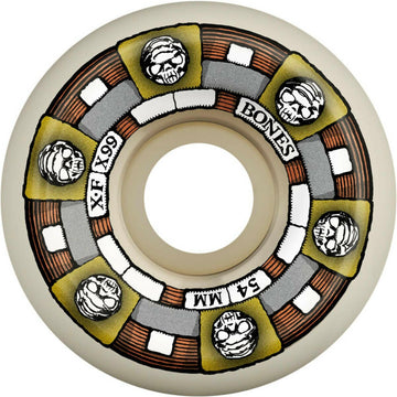 Bones - XF Timeless Machine 54MM 99A V5 Sidecut Skateboard Wheels.