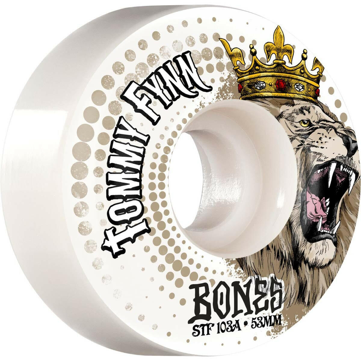 Bones - Tommy Fynn Lion Heart 53MM 103A V1 Standard STF Skateboard Wheels.