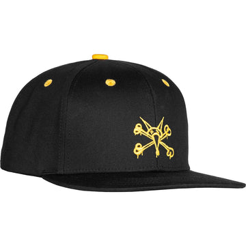 Bones Vato Rat Cotton Twill 6 Panel Hat Black