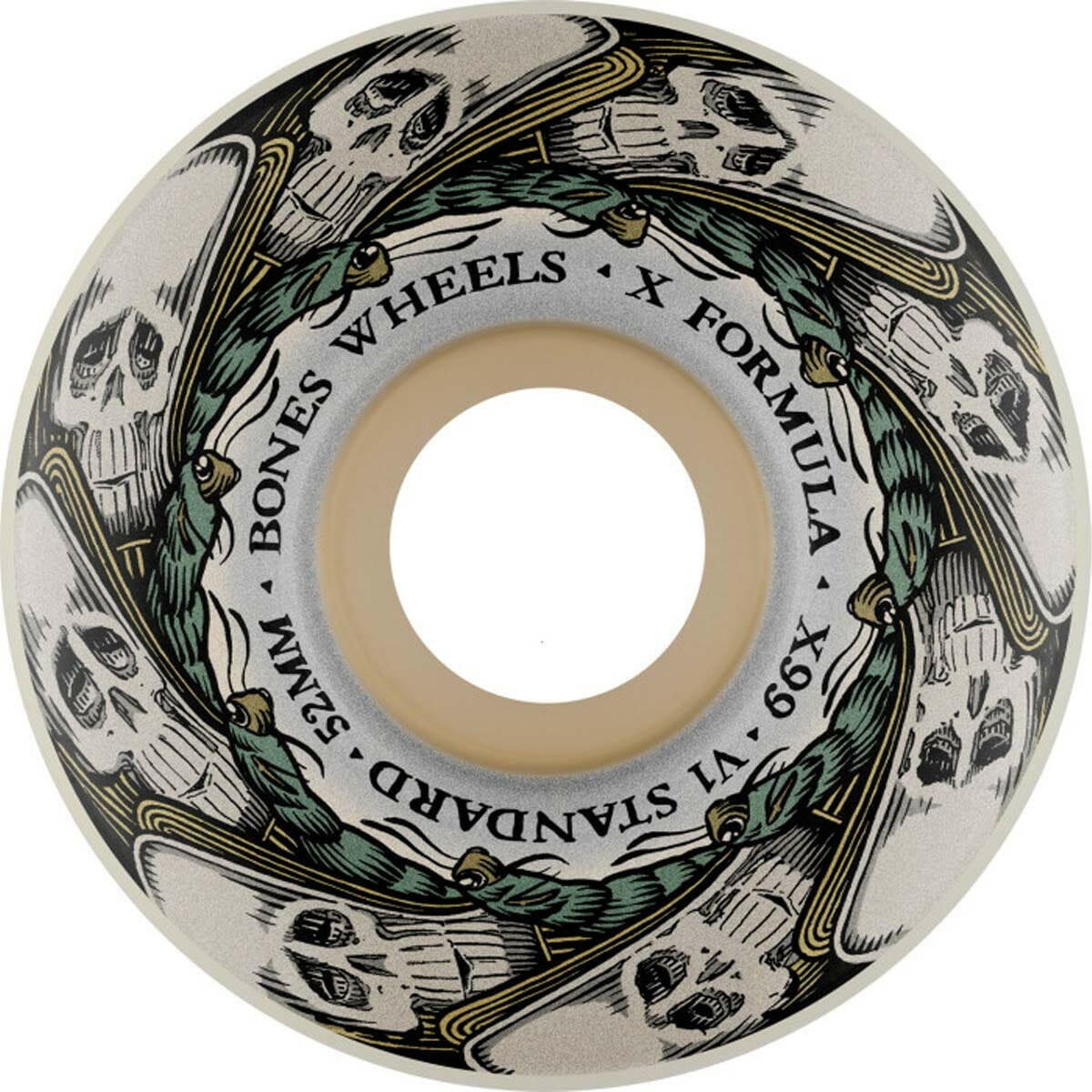 Bones - XF Butterfly Effect 53MM 99A V1 Standard Skateboard Wheels.