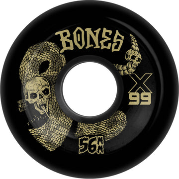 Bones - XF Death Venom 56MM 99A V6 Wide-Cut Skateboard Wheels.