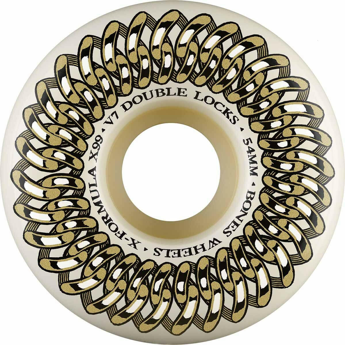 Bones - XF 54MM 99A V7 Double Lock Skateboard Wheels.