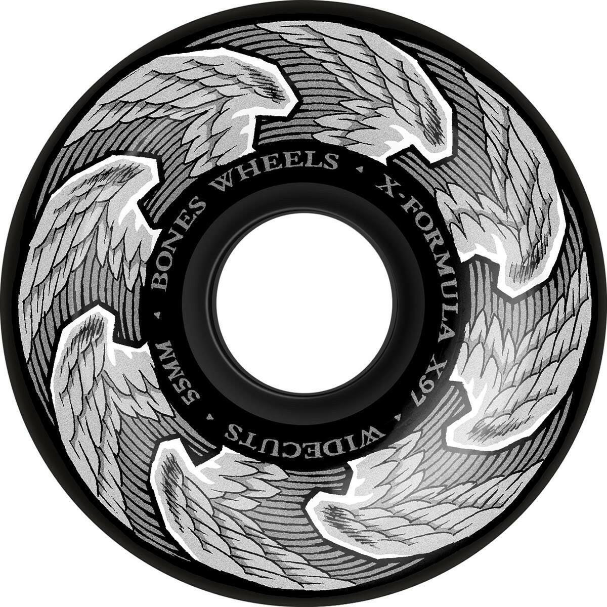 Bones - XF Death Angels 55MM 97A V6 Widecut Skateboard Wheels.