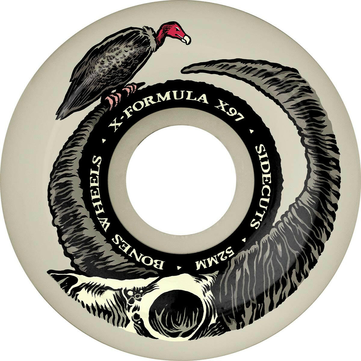 Bones - XF Floor Horns 52MM 97A V5 Sidecut Skateboard Wheels.