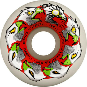 Bones - XF Hawk Animation 60MM 99A V5 Side-Cut Skateboard Wheels.