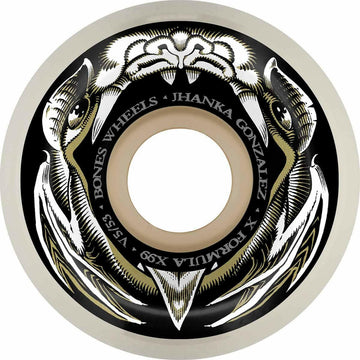Bones - XF Jhanka Night Flight 53MM 99A V5 Sidecut Skateboard Wheels.