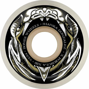 Bones - XF Jhanka Night Flight 54MM 99A V5 Sidecut Skateboard Wheels.