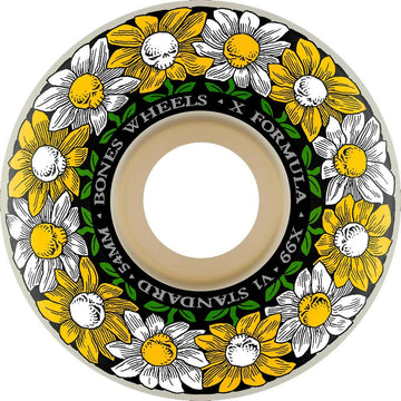 Bones - XF Pushing Up Daisies 52MM 99A V1 Skateboard Wheels.