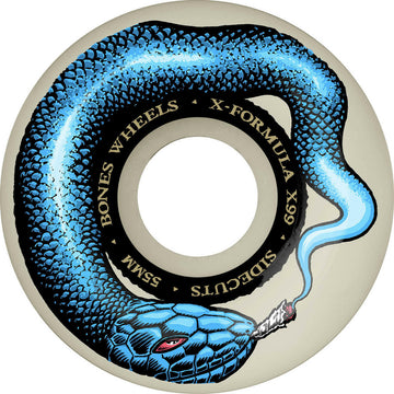 Bones - XF Smokin Snake 53MM 99A V5 Sidecut Skateboard Wheels.
