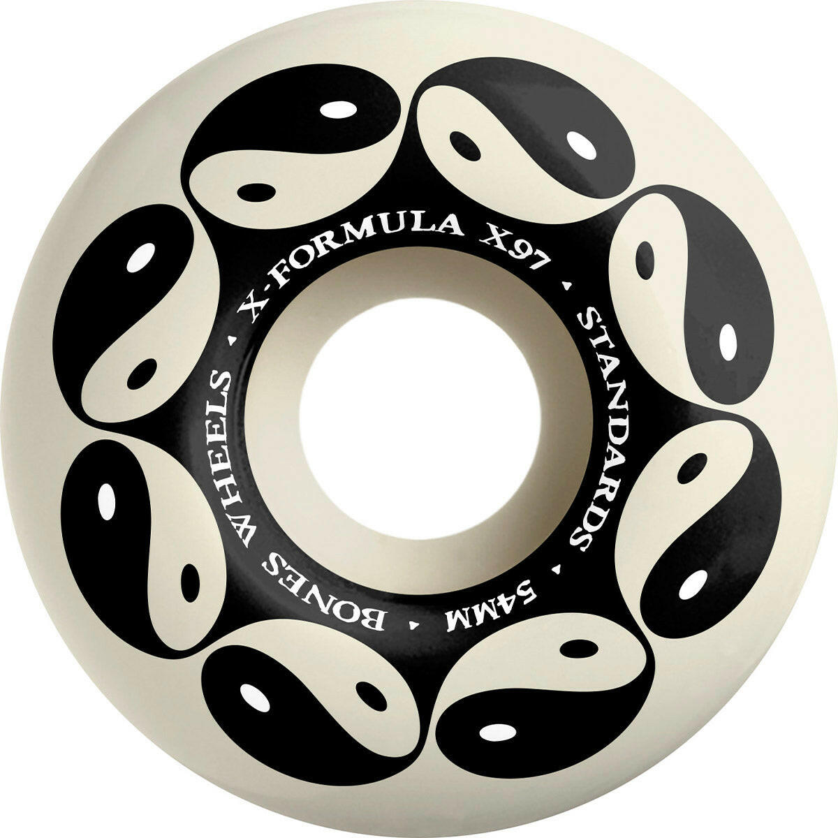 Bones - XF Yin Yang 54MM 97A V1 Standard Skateboard Wheels.