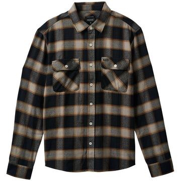 Brixton - Bowery 20th Anniversary Flannel Black/Cream.