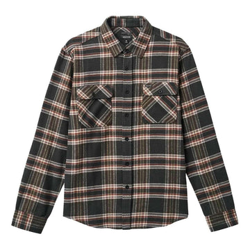 Brixton - Bowery Flannel Black/Charcoal/Off White.